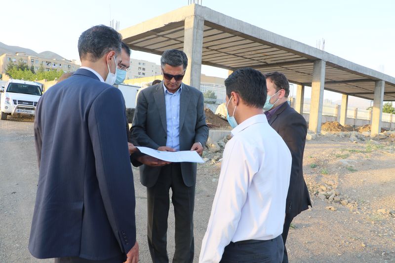بازدید میدانی شهردار پردیس از دو پروژه عمرانی و دو بوستان پردیس