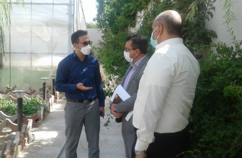 بازدید حیدری از یک واحد گلخانه ای و یک واحد پرورش ماهی های زینتی در روستای کرشت 