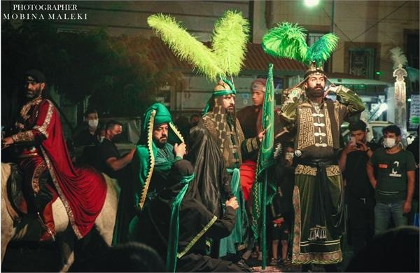 مراسم تعزیه خوانی در بوستان نورالشهداء شهرستان پردیس