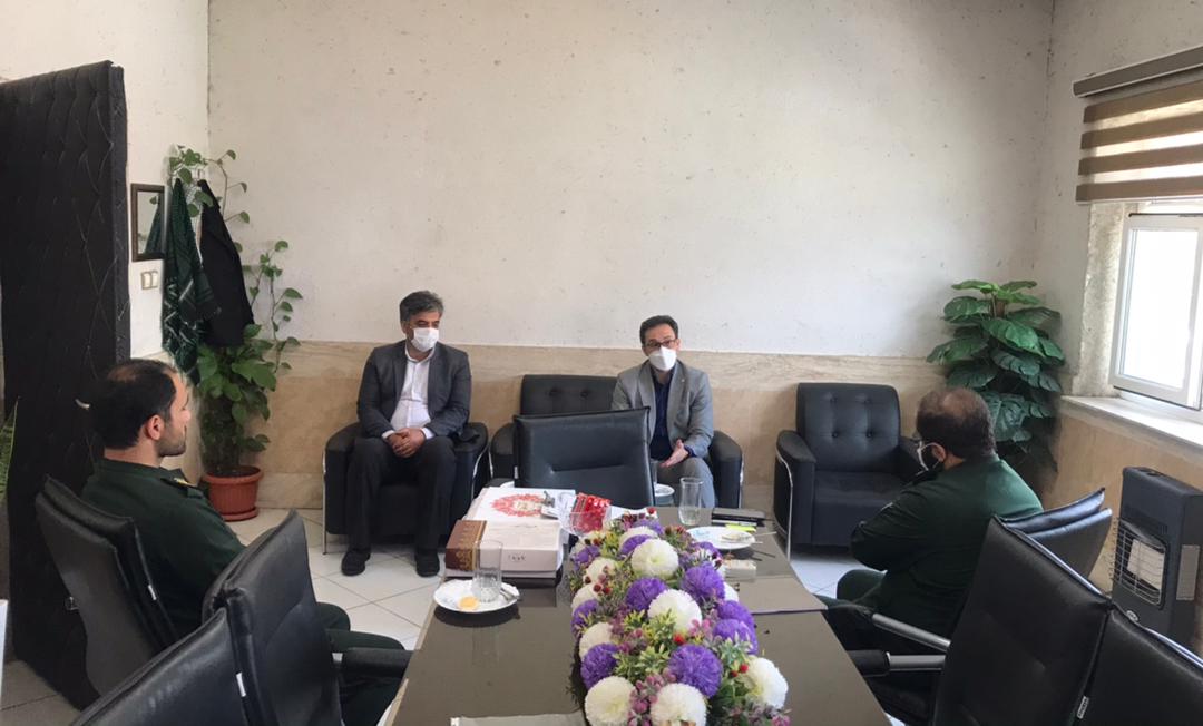 دیدار بخشدار بخش مرکزی پردیس با  ریاست بسیج و مقاومت سپاه شهرستان پردیس