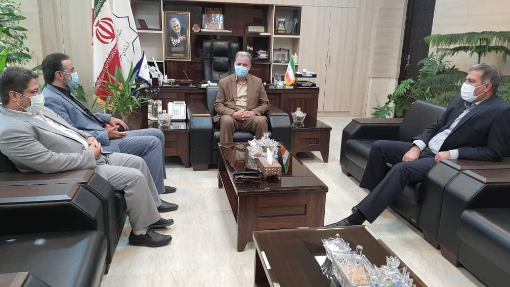 دیدار مسئولان قضایی در شهرستان پردیس با فرماندار به مناسبت هفته دولت 